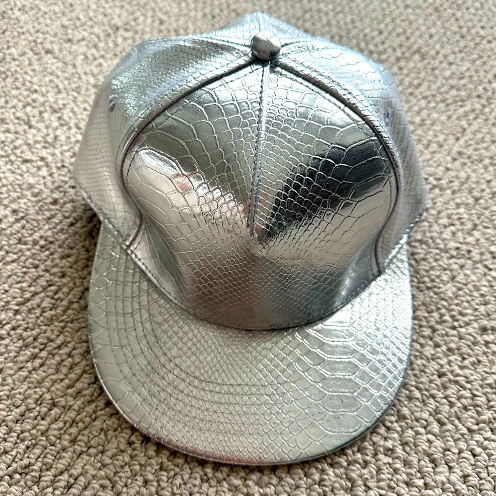 Silver Unisex Snapback Hat